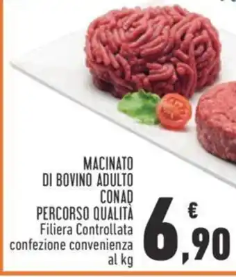 Conad MACINATO DI BOVINO ADULTO CONAD PERCORSO QUALITÀ Filiera Controllata confezione convenienza al kg offerta