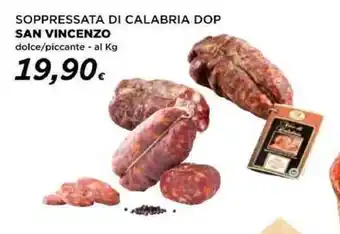Coop SOPPRESSATA DI CALABRIA DOP SAN VINCENZO dolce/piccante - al Kg offerta