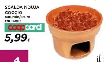 Coop SCALDA NDUJA COCCIO naturale/scuro cm 14x10 coopcard offerta