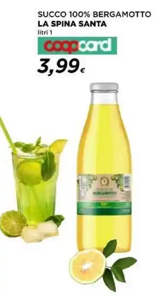 Coop SUCCO 100% BERGAMOTTO LA SPINA SANTA litri 1 coopcard offerta