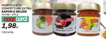 Coop MARMELLATE/ CONFETTURE EXTRA SAPORI E DELIZIE vari tipi - 270 g coopcard offerta