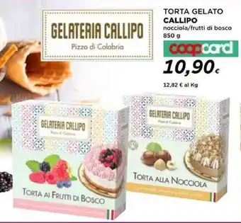 Coop TORTA GELATO CALLIPO nocciola/frutti di bosco 850 g coopcard offerta