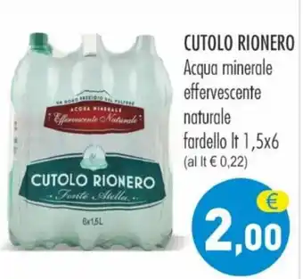 CUTOLO RIONERO Acqua minerale effervescente naturale fardello It 1,5x6