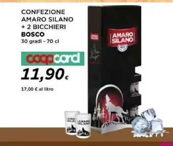 Coop CONFEZIONE AMARO SILANO + 2 BICCHIERI BOSCO 30 gradi - 70 cl coopcard offerta
