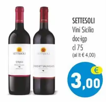 SETTESOLI Vini Sicilia doc-igp cl 75