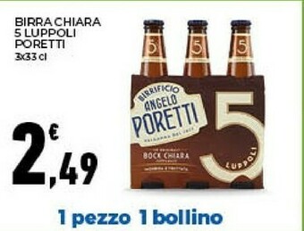 Conad Angelo Poretti Birra Chiara 5 Luppoli offerta