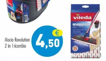 MerSi Supermercati Vileda Mocio Revolution 2 in 1 ricambio offerta