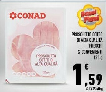 Conad Conad - Prosciutto Cotto Di Alta Qualità 120 G(ml) offerta