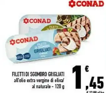 Conad Saclà Conad Filetti Di Sgombro Grigliati offerta