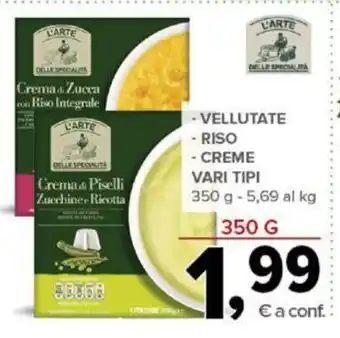Todis - VELLUTATE - RISO - CREME VARI TIPI 350 g offerta