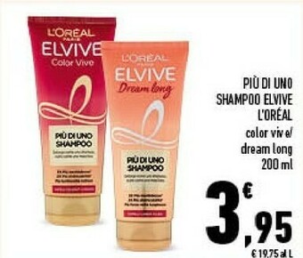 Conad L'Oreal Piu Di Uno Shampoo Elvive offerta