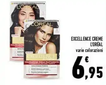 Conad L'Oreal L’Oréal Paris Excellence Crème 7 Colore Per Capelli Biondo offerta