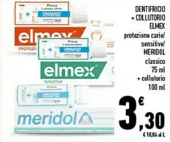 Conad Elmex Dentifricio + Collutorio offerta
