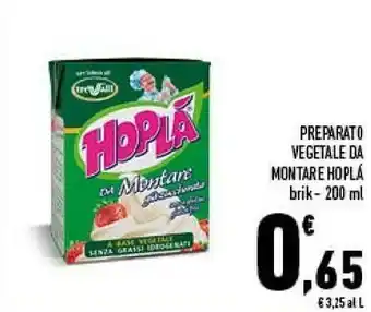 Conad Trevalli Preparato Vegetale Da Montare Hopla offerta