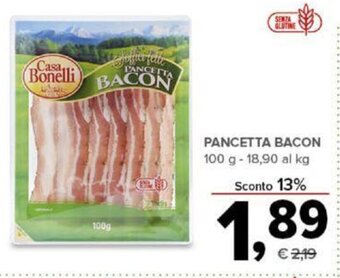 Todis PANCETTA BACON 100 g offerta