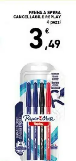 Papermate Penna A Sfera Cancellabile Replay