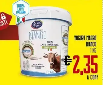 Todis YOGURT MAGRO BIANCO 1 KG offerta