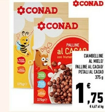 Conad - Kids Ciambelline Al Miele 375 G(ml)