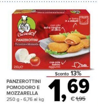 Todis PANZEROTTINI POMODORO E MOZZARELLA 250 g offerta