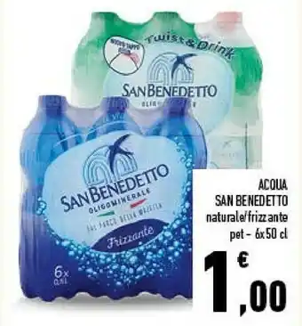 Conad San Benedetto Acqua Minerale Naturale 500 G(ml) offerta