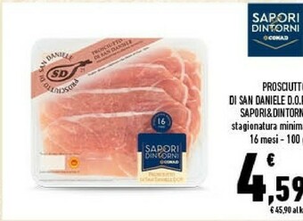 Conad Prosciutto Di San Daniele Dop offerta