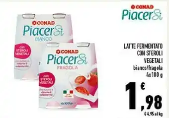 Conad Conad Latte Fermentato Con Steroli Vegetali Bianco offerta