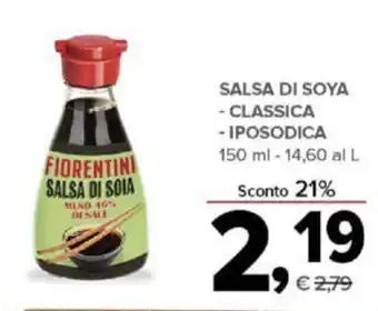 Todis SALSA DI SOYA - CLASSICA -IPOSODICA 150 ml offerta