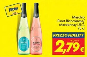 Maschio Pinot Bianco/rosa/ chardonnay I.G.T. 75 cl
