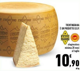 Conad Trentingrana Formaggio DOP offerta