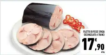 Conad Filetto Di Pesce Spada Decongelato A Tranci offerta