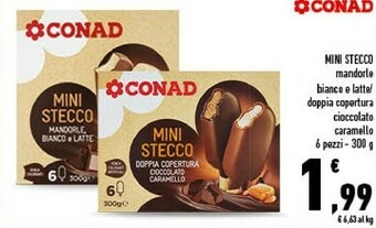 Conad Conad Mini Stecco Mandorle offerta