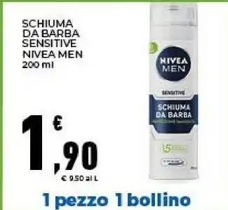 Conad Nivea Men Schiuma Da Barba Sensitive offerta