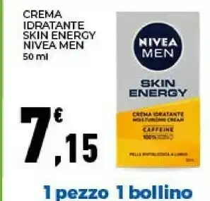 Conad Nivea Crema Idratante Skin Energy offerta