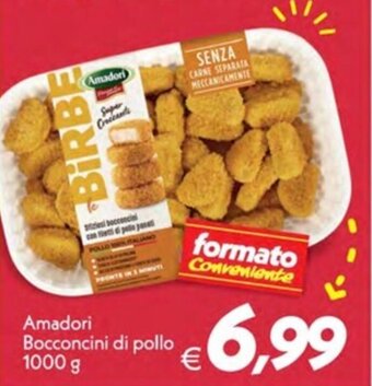 Iper Super Conveniente Amadori Bocconcini di pollo 1000 g offerta