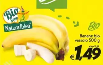 Iper Super Conveniente Banane bio vassoio 500 g offerta
