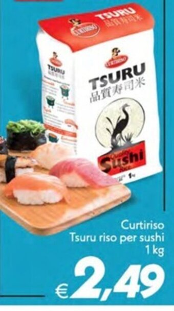 Iper Super Conveniente Curtiriso Tsuru riso per sushi 1 kg offerta