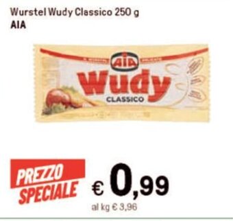 Iper La Grande Wurstel Wudy Classico 250 g AIA offerta