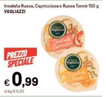 Iper La Grande Insalata Russa, Capricciosa o Russa Tonnè 150 g VOGLIAZZI offerta