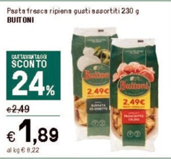 Iper La Grande Pasta fresca ripiena gusti assortiti 230 g BUITONI offerta