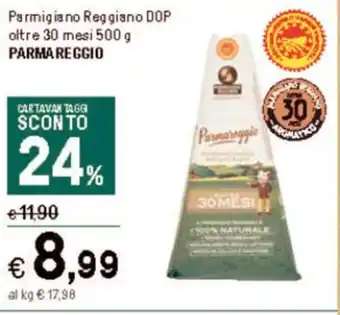 Iper La Grande Parmigiano Reggiano DOP oltre 30 mesi 500 g PARMA REGGIO offerta