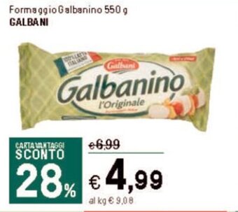 Iper La Grande Formaggio Galbanino 550 g GALBANI offerta