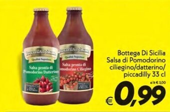 Bottega Di Sicilia Salsa di Pomodorino ciliegino/datterino/ piccadilly 33 cl
