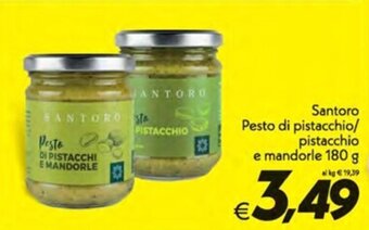 Santoro Pesto di pistacchio/ pistacchio e mandorle 180 g