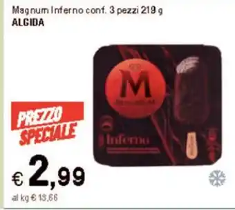 Iper La Grande Magnum Inferno conf.3 pezzi 219 g ALGIDA offerta