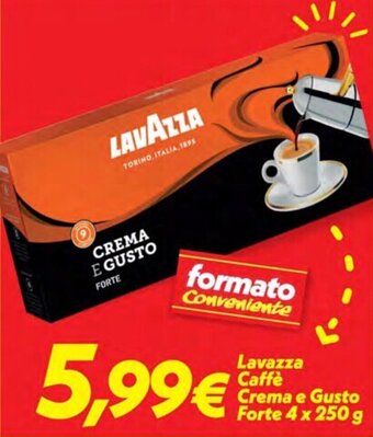 Iper Super Conveniente Lavazza Caffè Crema e Gusto Forte 4 x 250 g offerta
