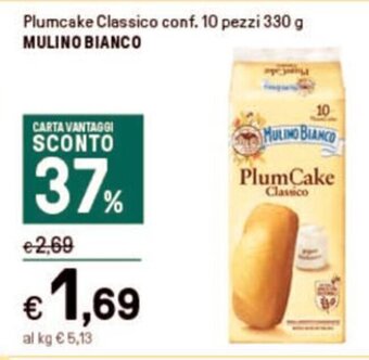 Iper La Grande Plumcake Classico conf. 10 pezzi 330 g MULINO BIANCO offerta