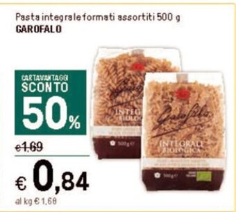 Iper La Grande Pasta integrale formati assortiti 500 g GAROFALO offerta