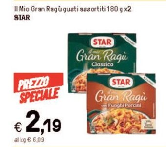 Iper La Grande Il Mio Gran Ragù gusti assortiti 180 g x2 STAR offerta