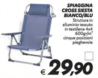 Iper Super Conveniente SPIAGGINA CROSS SIESTA BIANCO/BLU offerta