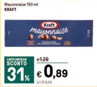Iper La Grande Mayonnaise 150 ml KRAFT offerta